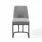 Amplify Dining Chair Set of 2 in Light Grey Fabric by Modway