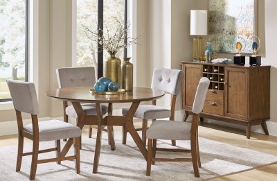 Edam 5Pc Dining Set 5492-52 in Brown by Homelegance w/Options