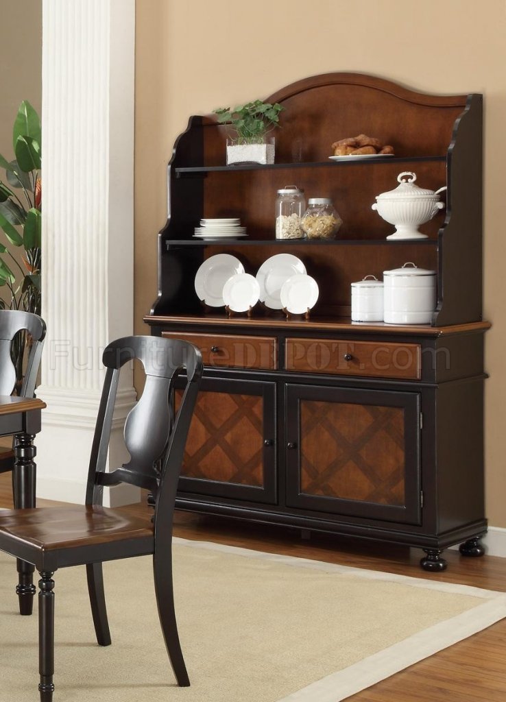 104194 Connor Buffet w/Hutch by Coaster in Two-Tone Finish - Click Image to Close