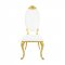 Fallon Dining Chair DN01190 Set of 2 in White & Gold by Acme
