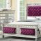 Varian Bedroom 27370 Burgundy Velvet & Mirrored - Acme w/Options