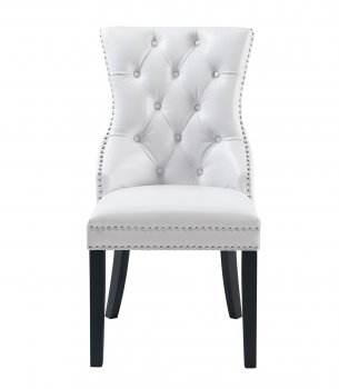 D2105DC Dining Chair Set of 4 in White Fabric by Global [GFDC-D2105DC White]