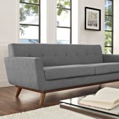 Engage Sofa in Expectation Gray Fabric by Modway w/Options