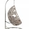 Sigar Outdoor Patio Hanging Chair 45107 in Light Gray by Acme