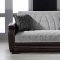 Elegant Two-Tone Living Room with Sleeper Sofa & Storage