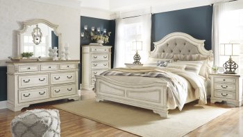 Realyn Bedroom B743 in Distressed White by Ashley w/Options [SFABS-B743-Realyn]