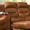 Rust Specially Treated Microfiber Home Theater Seats W/Recliners