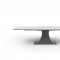 9437 Dining Table by ESF w/Optional 1218 Dark Gray Chairs