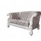 Versailles Sofa LV01394 in Ivory Fabric by Acme w/Options
