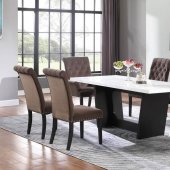 Osborne Dining Table 115511 by Coaster w/Optional Brown Chairs