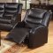 F6652 Motion Sofa in Black Bonded Leather by Boss w/Options