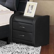 101 Nightstand in White Leatherette by Soho Concepts