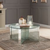 Nysa Coffee Table 80215 in Glam Mirror by Acme w/Options