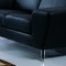 Julie Sofa in Black Leather Match by Beverly Hills w/Options