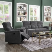 Treyton Motion Sofa 51815 in Gray Chenille by Acme w/Options