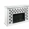Noralie Electric Fireplace 90872 in Mirrored by Acme