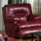 Catnapper Red Bonded Leather Modern Cortez Sectional Sofa