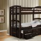 Micah Bunk Bed 40000 in Espresso by Acme w/Trundle