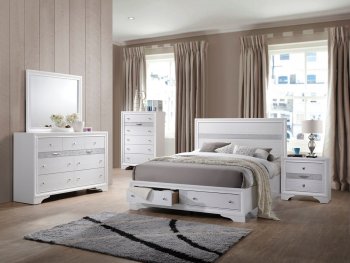 Naima Bedroom 25770 5Pc Set in White by Acme w/Options [AMBS-25770-Naima]