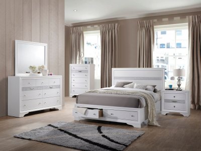 Naima Bedroom 25770 5Pc Set in White by Acme w/Options