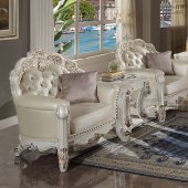 Vendome Chair LV01326 in Champagne PU by Acme w/Options