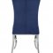 Carone Dining Chair Set of 4 105077 Ink Blue Velvet by Coaster