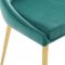 Viscount Dining Chair Set of 2 in Teal Velvet by Modway