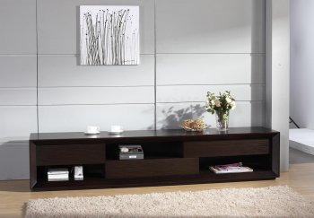 Assym Mini TV Stand by Beverly Hills Furniture in Wenge [BHTV-Assym Mini]