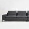 Cascade Sectional Sofa in Dark Grey Fabric by VIG