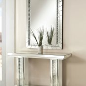 Nysa Console Table & Mirror Set 90230 in Mirrored Acme w/Options