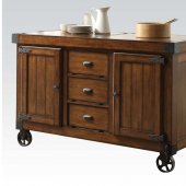 Kabili 98186 Kitchen Cart in Tobacco by Acme