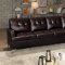 Barrington Sectional Sofa 8378 in Brown PU by Homelegance