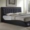 20660 Tirrell Upholstered Bed in Black Leatherette by Acme