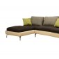 Multi-Tone Modern Sectional Sofa w/Removable Cushions