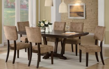 Espresso Modern Dining Table w/Optional Side Chairs [ABCDS-6254]