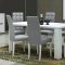 Elegance Dining Table in White High Gloss by ESF w/Options