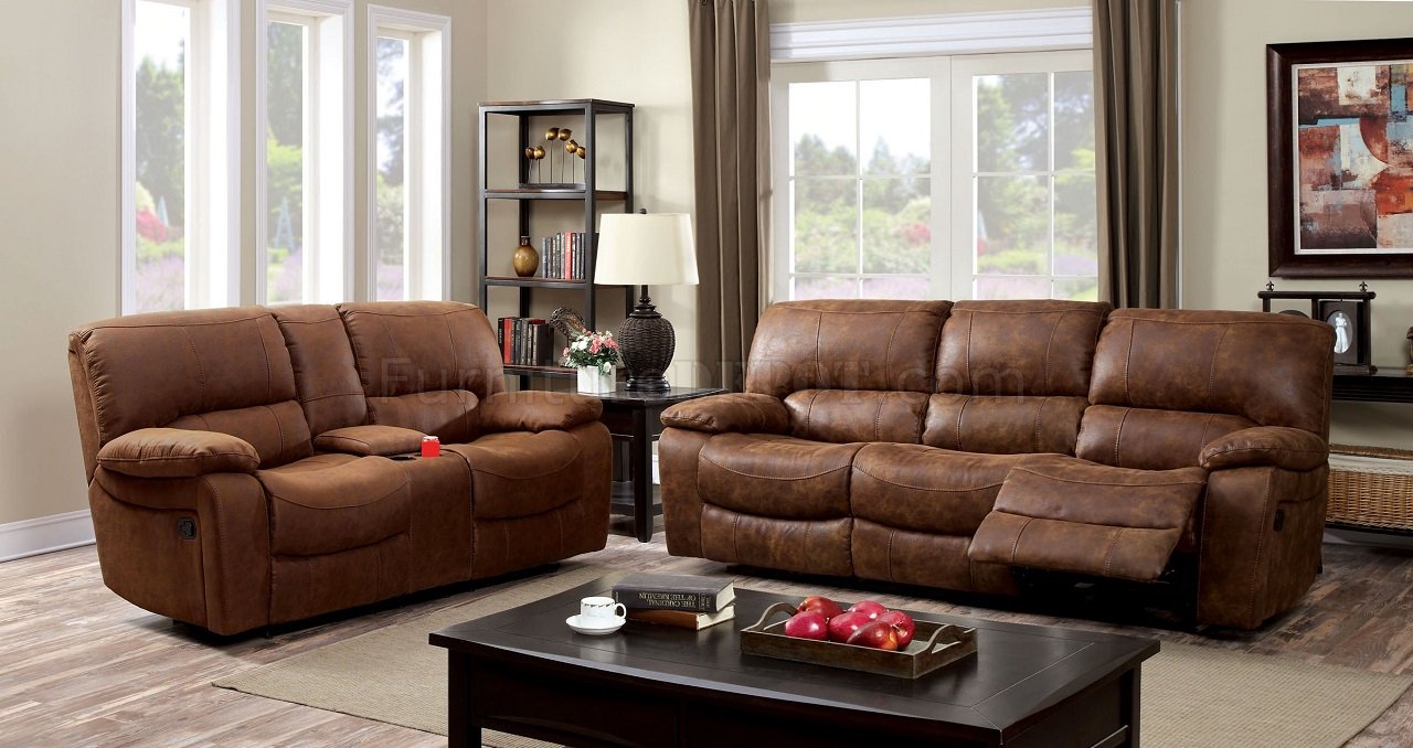 Wagner Reclining Sofa Cm6315 In Brown