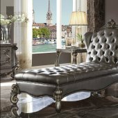 Versailles Chaise Lounge 96825 in Antique Platinum by Acme