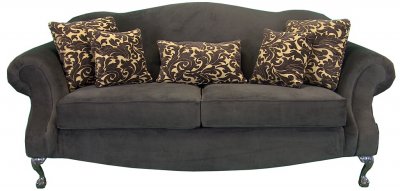 Chocolate Fabric Traditional Sofa & Loveseat Set, Optional Chair