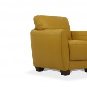 Valeria Chair 54947 in Mustard Leather by Mi Piace