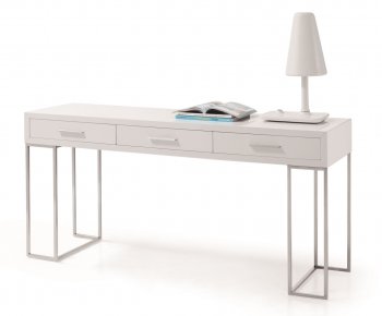 SG02 Modern Office Desk by J&M in White w/3 Drawers [JMOD-SG02]