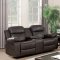 Pondera Motion Sofa CM6568 in Brown Breathable Leatherette
