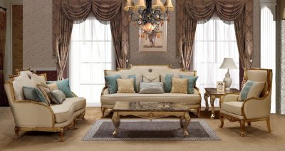 Majestic Sofa & Loveseat Set in Fabric w/Options