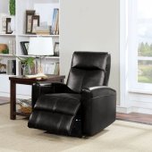 Blane Power Recliner 59686 in Black Leather Match by Acme