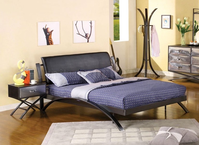 CM7166 Metro Youth Bedroom in Gun Metal Finish w/Options - Click Image to Close