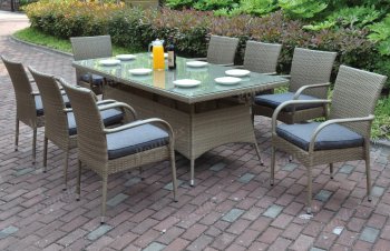 225 Outdoor Patio 9Pc Table Set by Poundex w/Options [PXOUT-225]