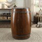 Cabernet Wine Barrel Refrigerator Cabinet 4520 by Homelegance