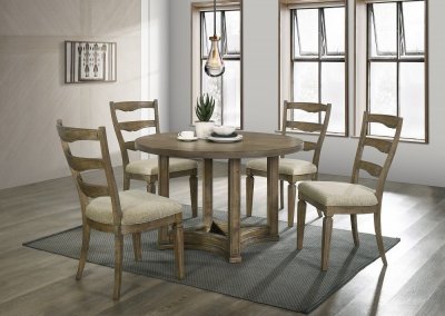 Parfield Dining Room 5Pc Set DN01809 in Walnut by Acme