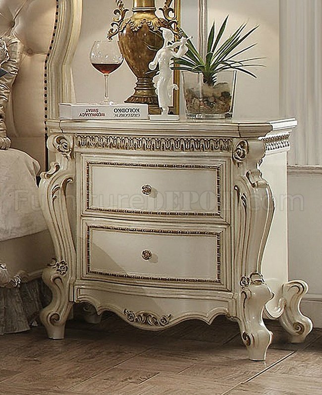 Picardy Nightstand Set of 2 26883 in Antique Pearl by Acme - Click Image to Close