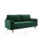 Valour Sofa in Green Velvet Fabric by Modway w/Options